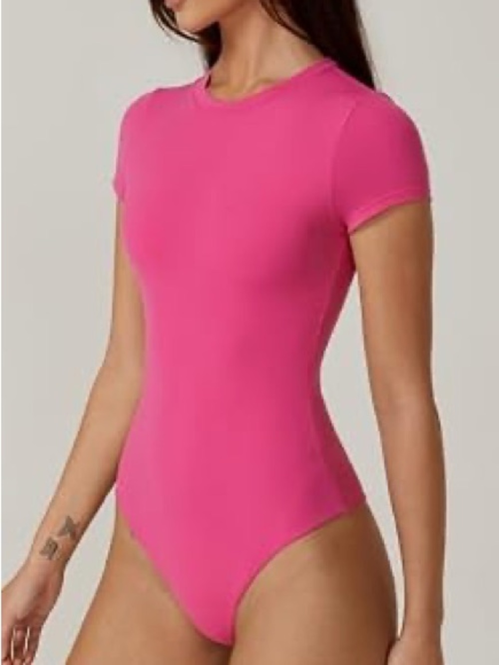 Amazon Women’s Hot Pink Short Sleeve Bodysuit